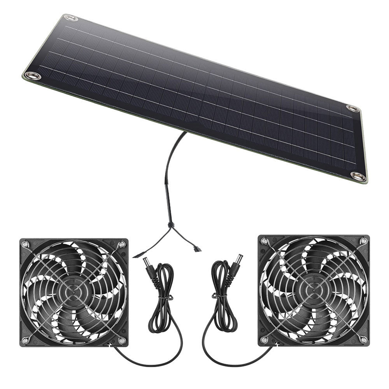 Renewable Energy Kits - 12W DC 18V Solar Panel Fan