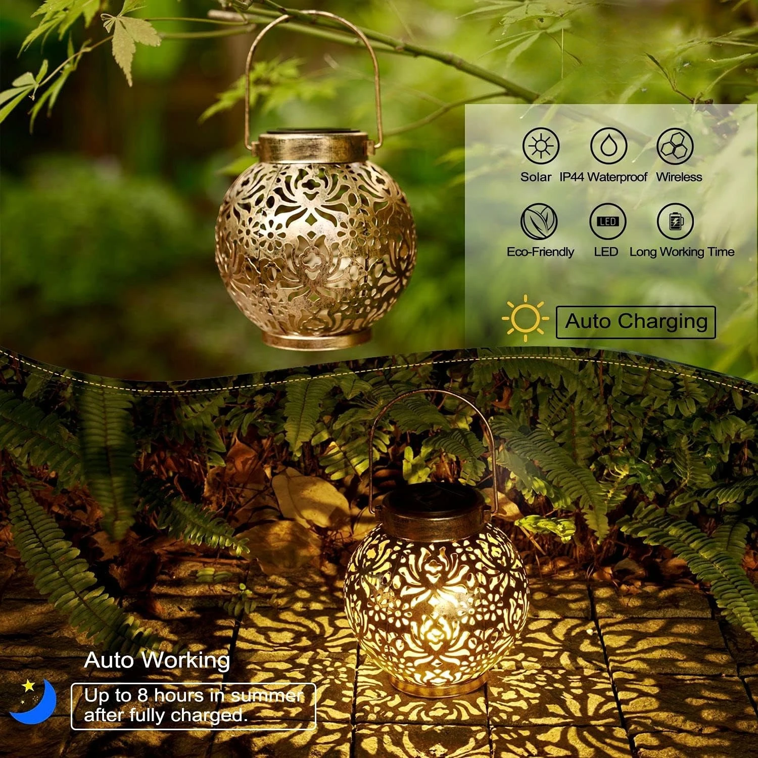1-6PCS Moroccan Solar Lanterns - Solar Street Light Led recension och pris