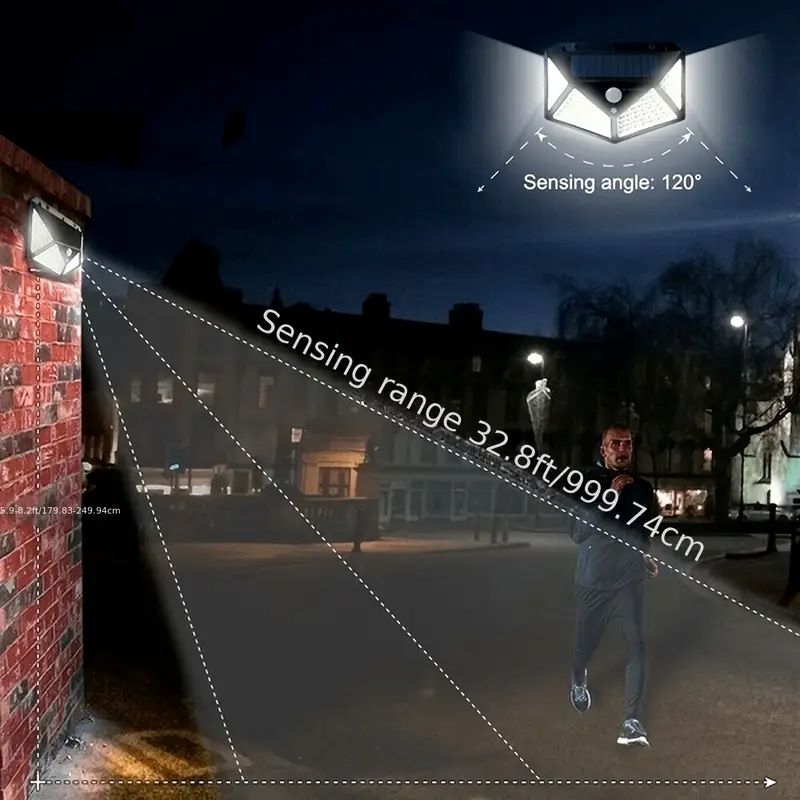 100LED Outdoor Solar Garden Li - Solar Street Light Led recension och pris