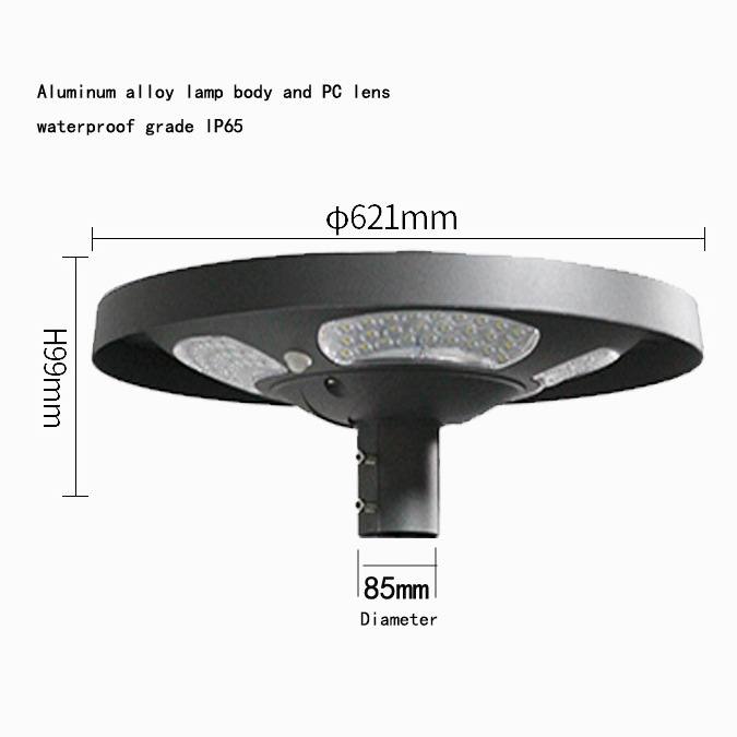 Waterproof IP65 UFO Solar LED  - Solar Street Light Led recension och pris
