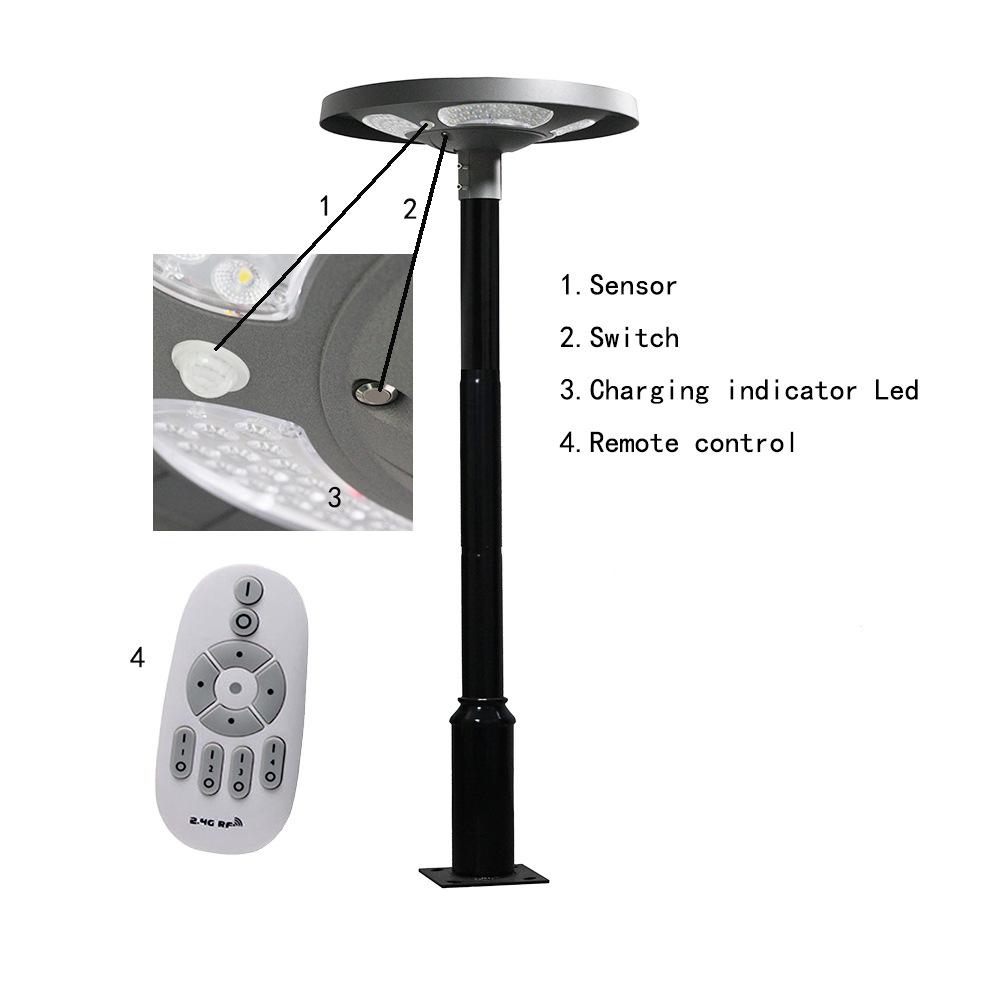 Waterproof IP65 UFO Solar LED  - Solar Street Light Led recension och pris