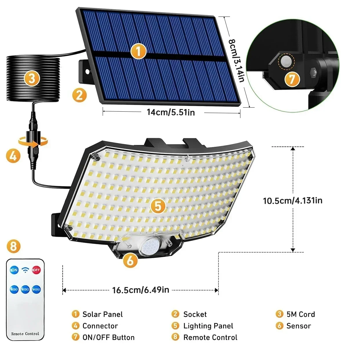 Super Bright 234 LED Solar Lig - Solar Street Light Led recension och pris