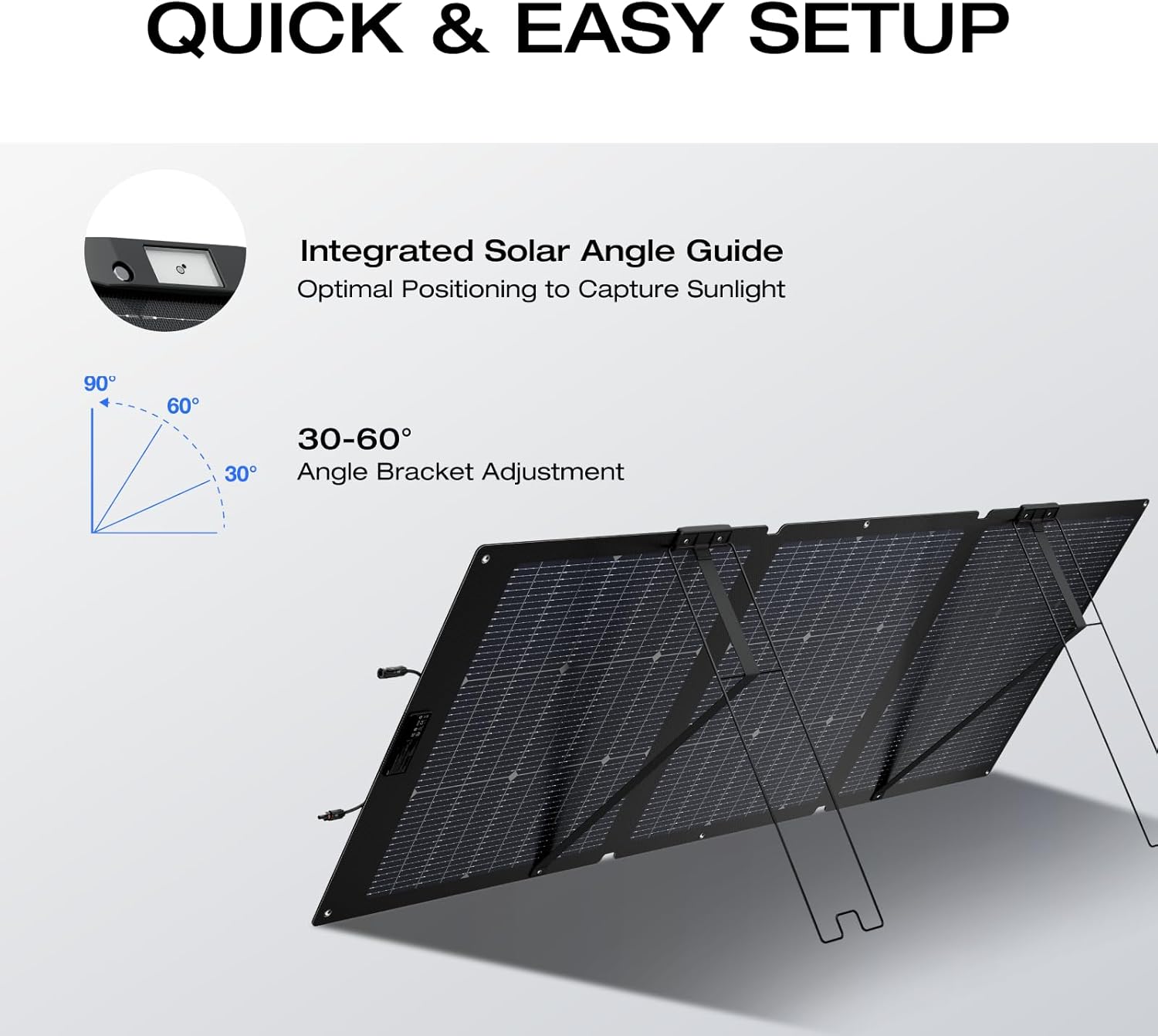 160 Watt Foldable Solar Panel  - Portable Power Station recension och pris